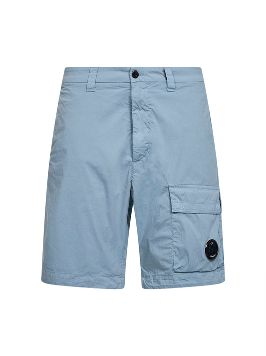 Bermuda cargo in 50 Fili Stretch azzurro