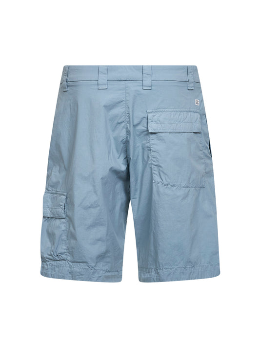 Bermuda cargo in 50 Fili Stretch azzurro