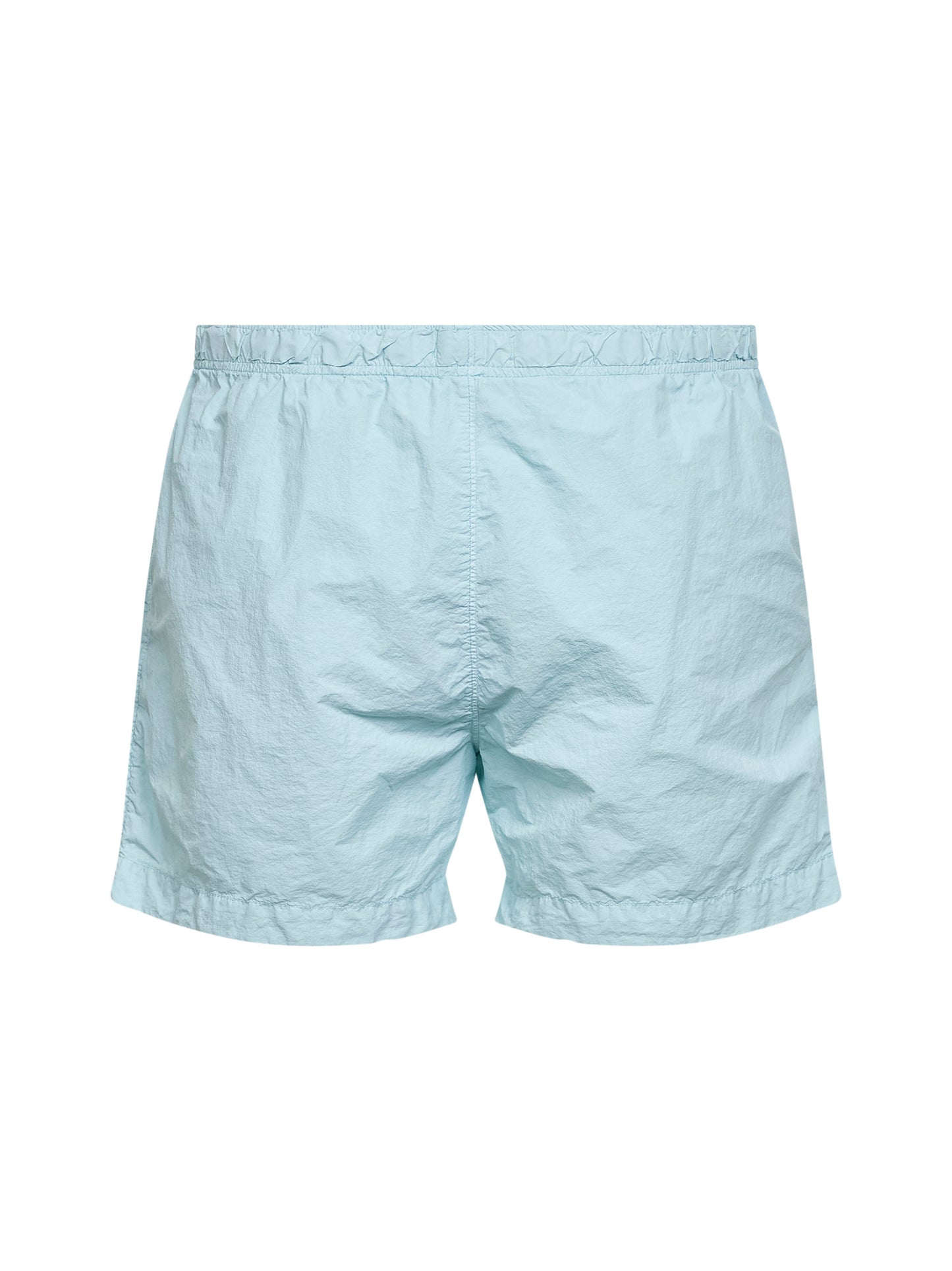 Shorts da mare in Flatt Nylon celeste con Lente