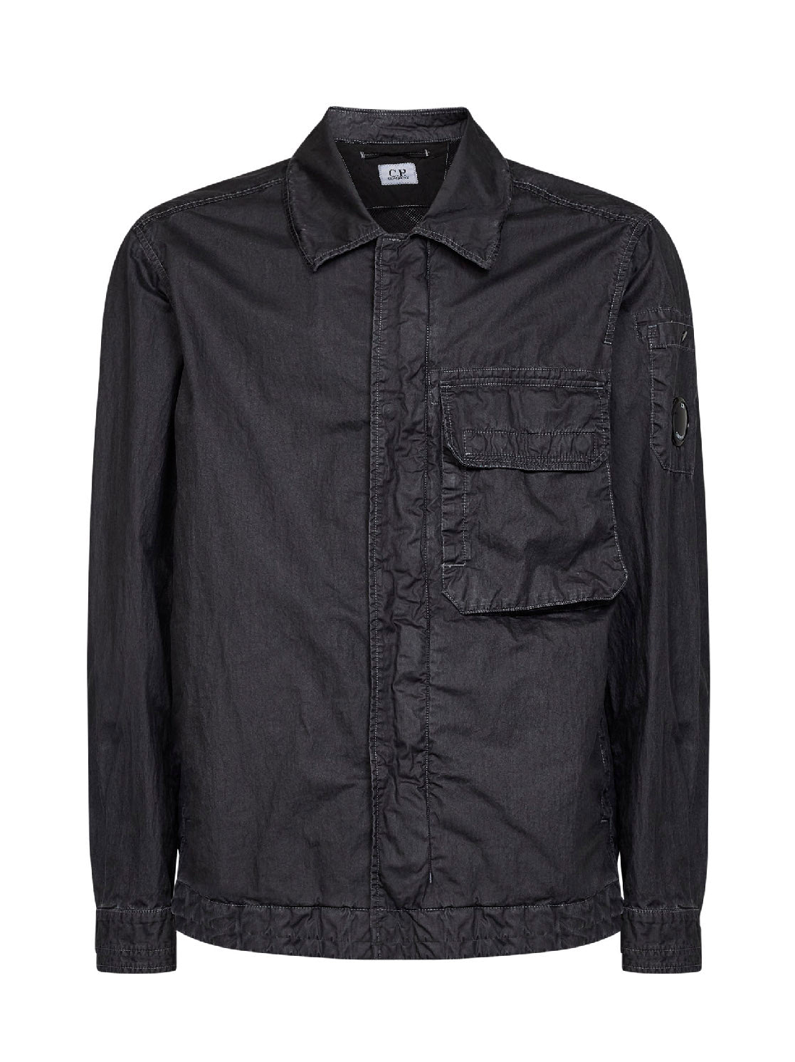 Black 50 Fili Wax Lens overshirt