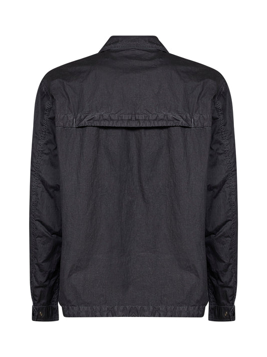 Black 50 Fili Wax Lens overshirt