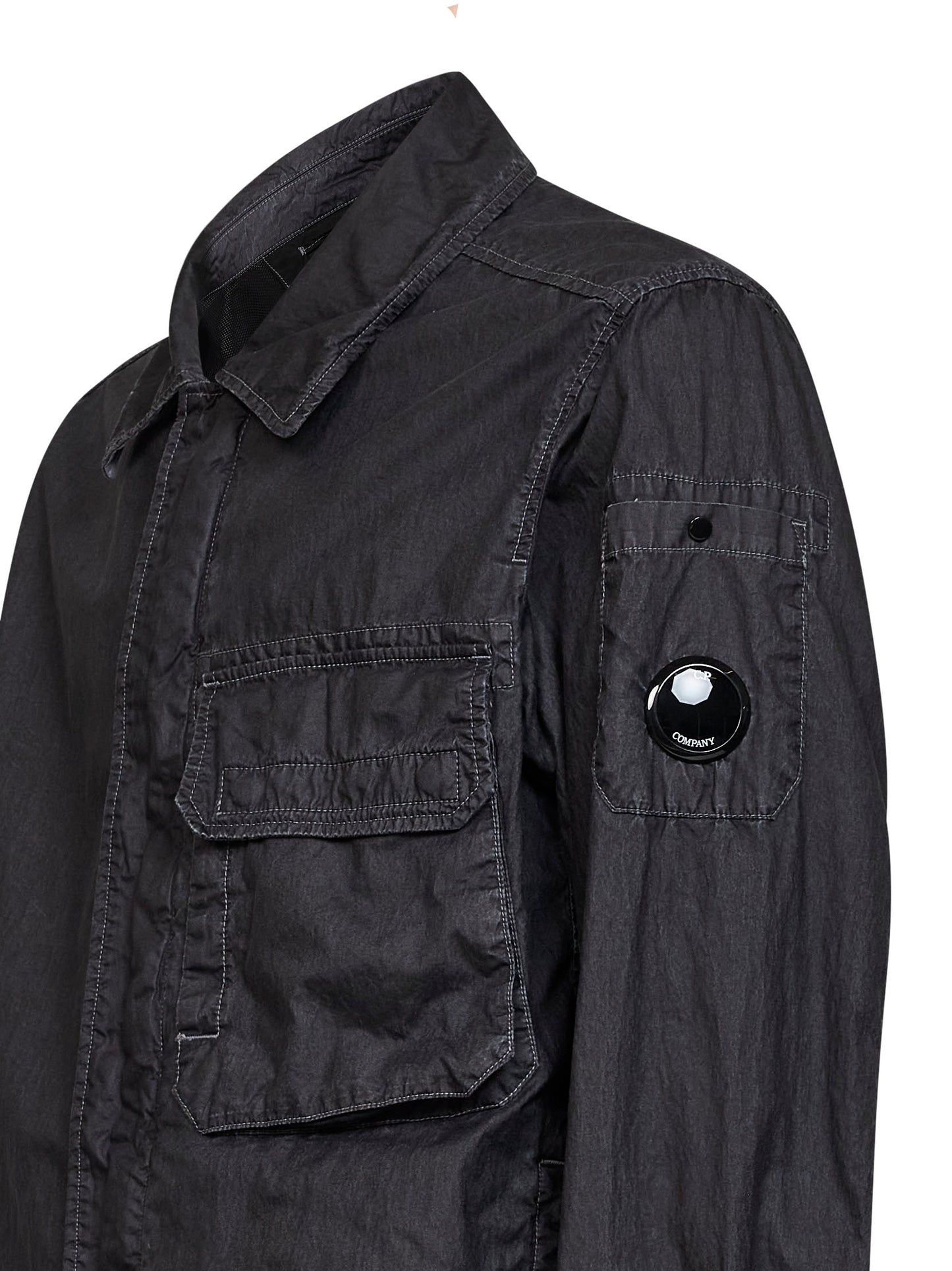 Black 50 Fili Wax Lens overshirt