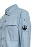 Light blue cotton ripstop Lens overshirt