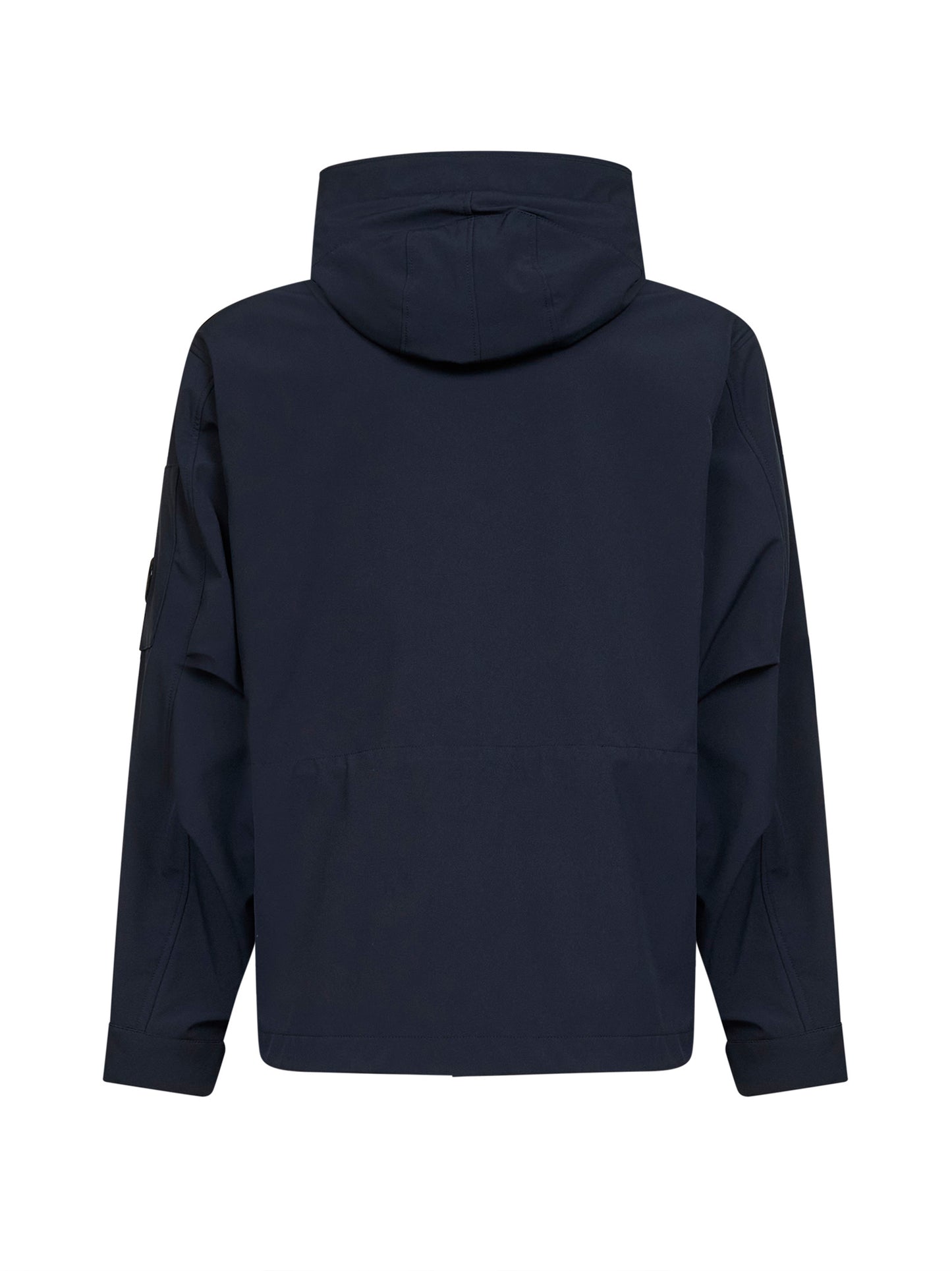 Giacca con cappuccio Goggle in C.P. Shell-R blu