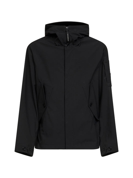 Black C.P. Shell-R Goggle hooded jacket