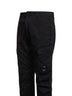 Pantaloni cargo in raso di cotone stretch nero