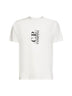 White 30/1 jersey printed T-shirt