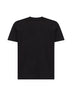 Black 30/1 jersey Logo Label printed T-shirt