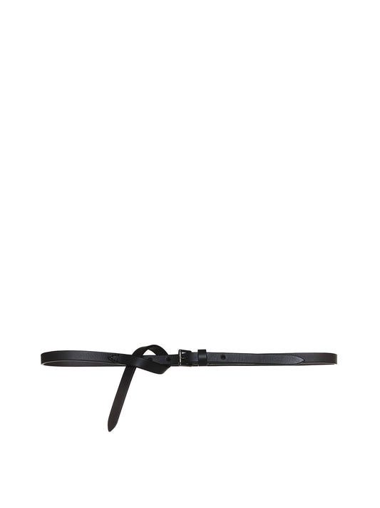 Cintura in pelle di bufalo marrone