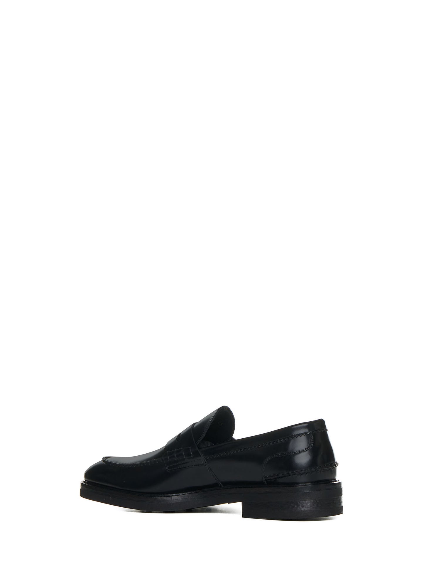 D 4.0 Leather penny loafers