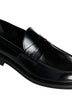 D 4.0 Leather penny loafers