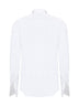 White cotton wing collar shirt