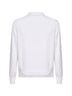 Cardigan in maglia di cotone e cashmere bianco
