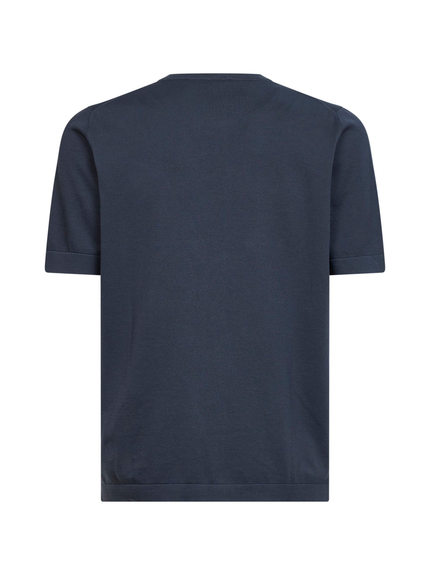 Grey cotton knit crewneck sweater