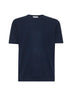 Blue cotton knit T-shirt