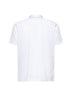 White lisle jersey polo shirt