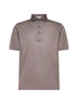 Brown lisle jersey polo shirt