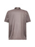 Brown lisle jersey polo shirt