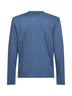 Light blue linen jersey long-sleeved T-shirt<BR/>