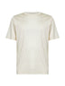 Ivory silk jersey crewneck T-shirt
