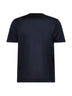 Blue silk jersey crewneck T-shirt