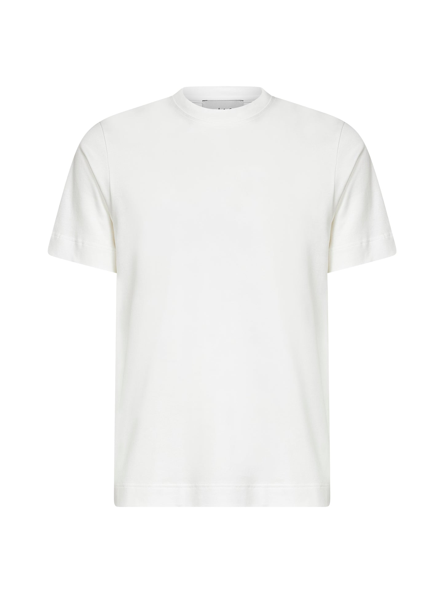 White cotton jersey T-shirt