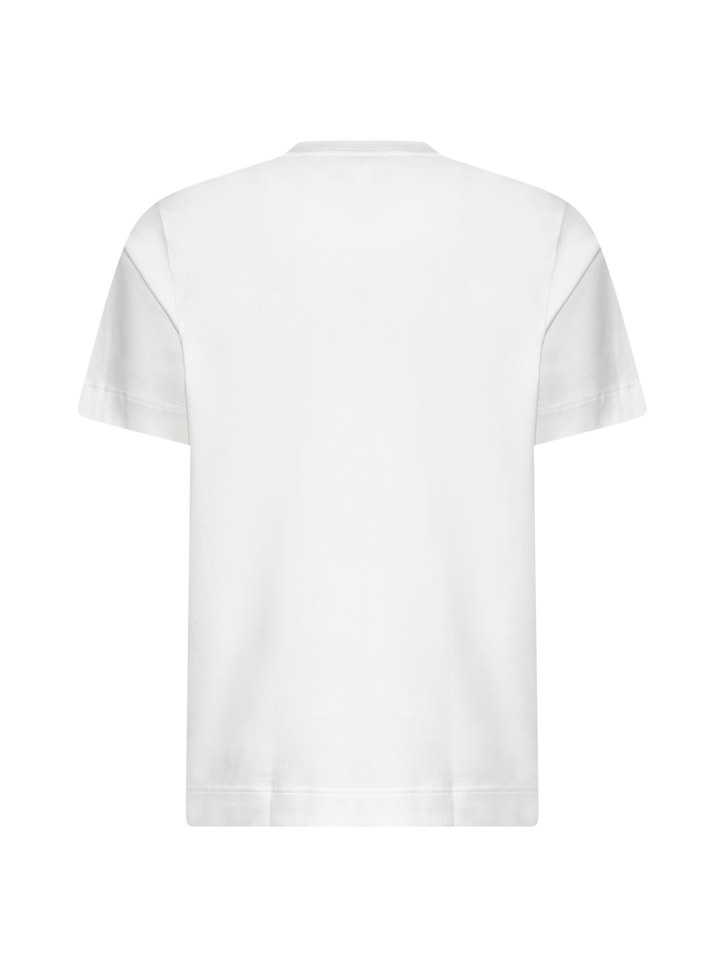 White cotton jersey T-shirt