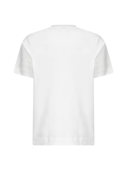 White cotton jersey T-shirt
