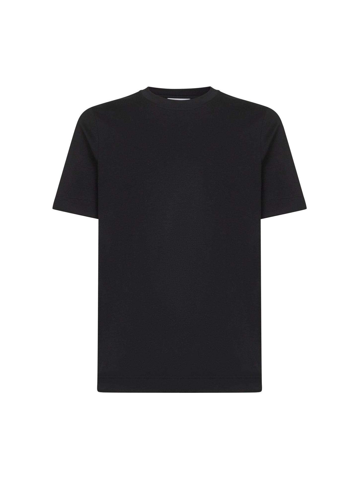 Black cotton jersey T-shirt