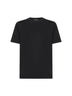 Black cotton jersey T-shirt