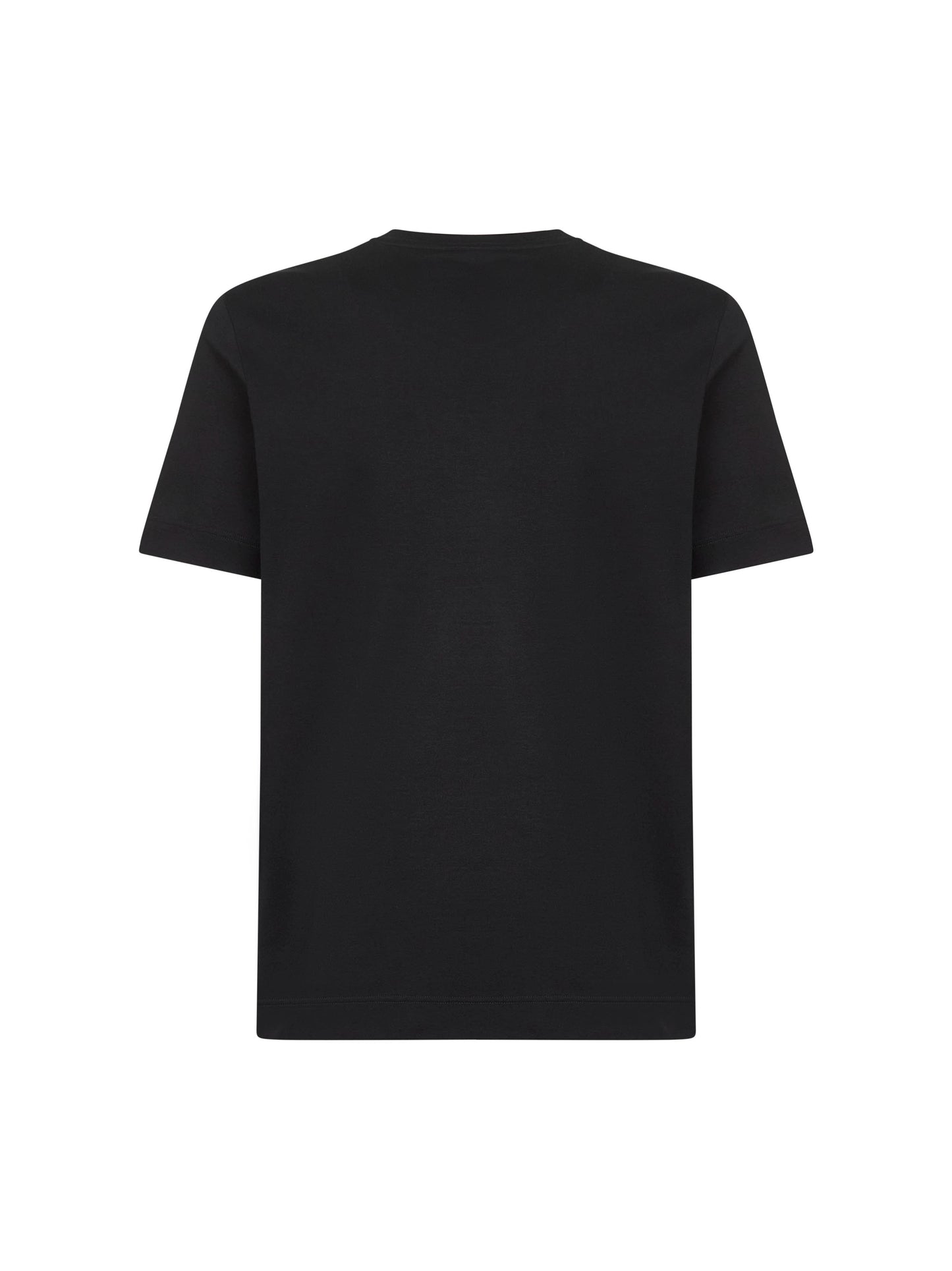 Black cotton jersey T-shirt