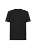 Black cotton jersey T-shirt