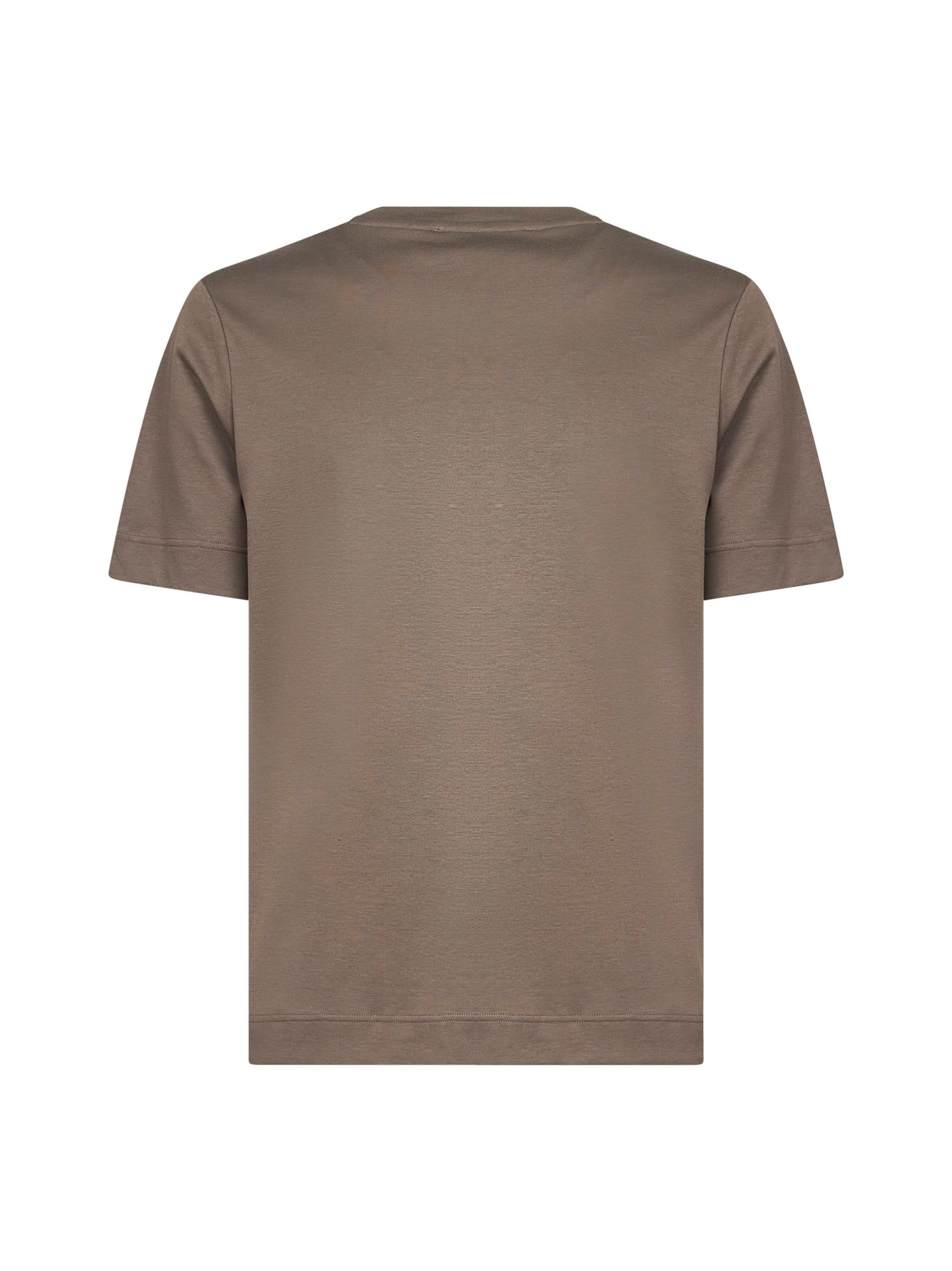 T-shirt in jersey di cotone beige