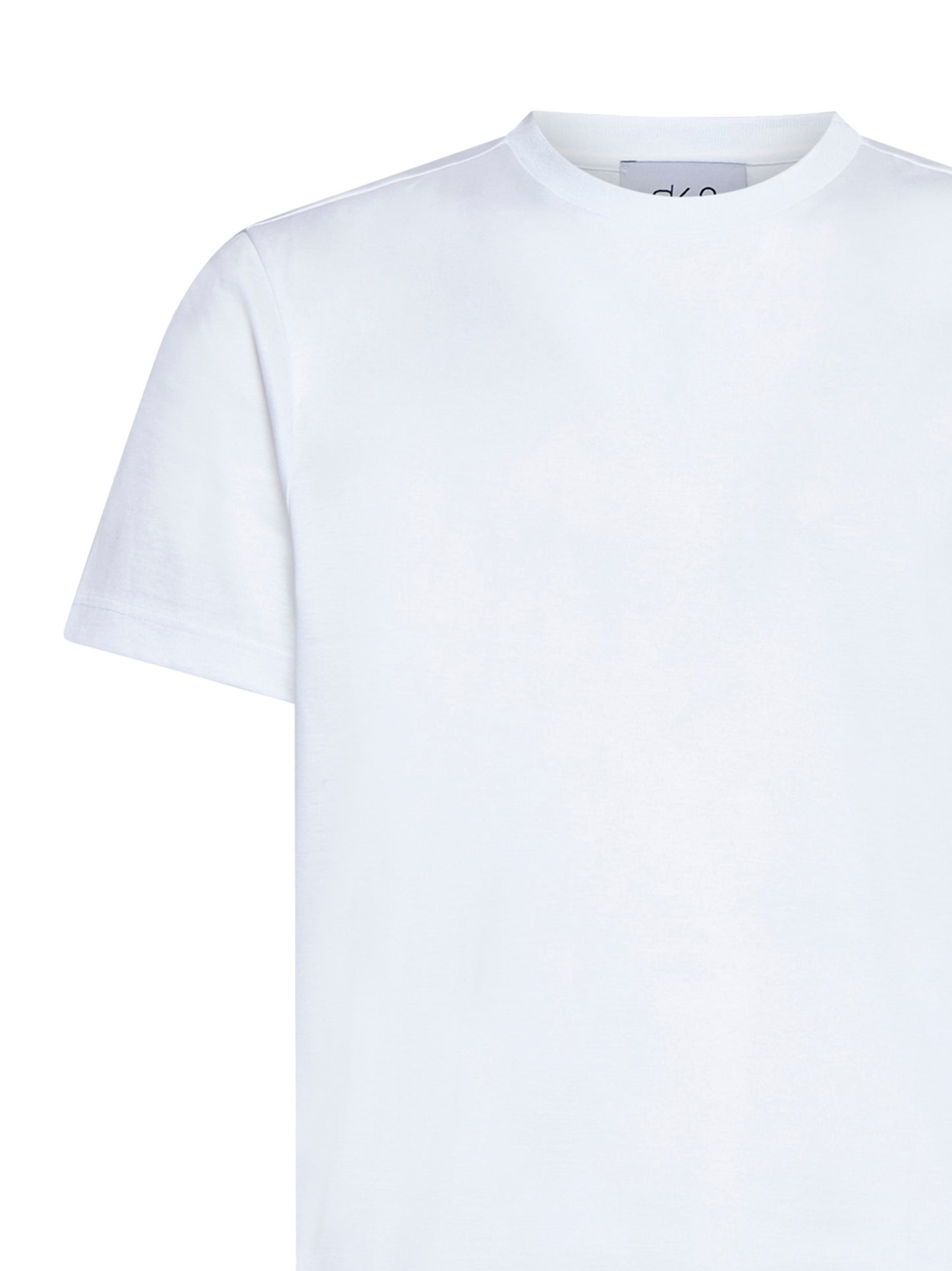 T-shirt in filo di scozia bianco