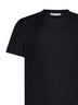 T-shirt in filo di scozia nero