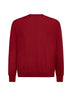 Red virgin wool crewneck sweater
