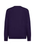 Maglia girocollo in lana vergine viola