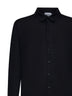 Camicia in maglia di lana vergine nera