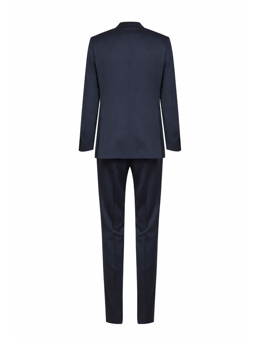 Grey virgin wool Positano double-breasted suit