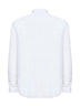 Camicia in popeline di cotone bianco