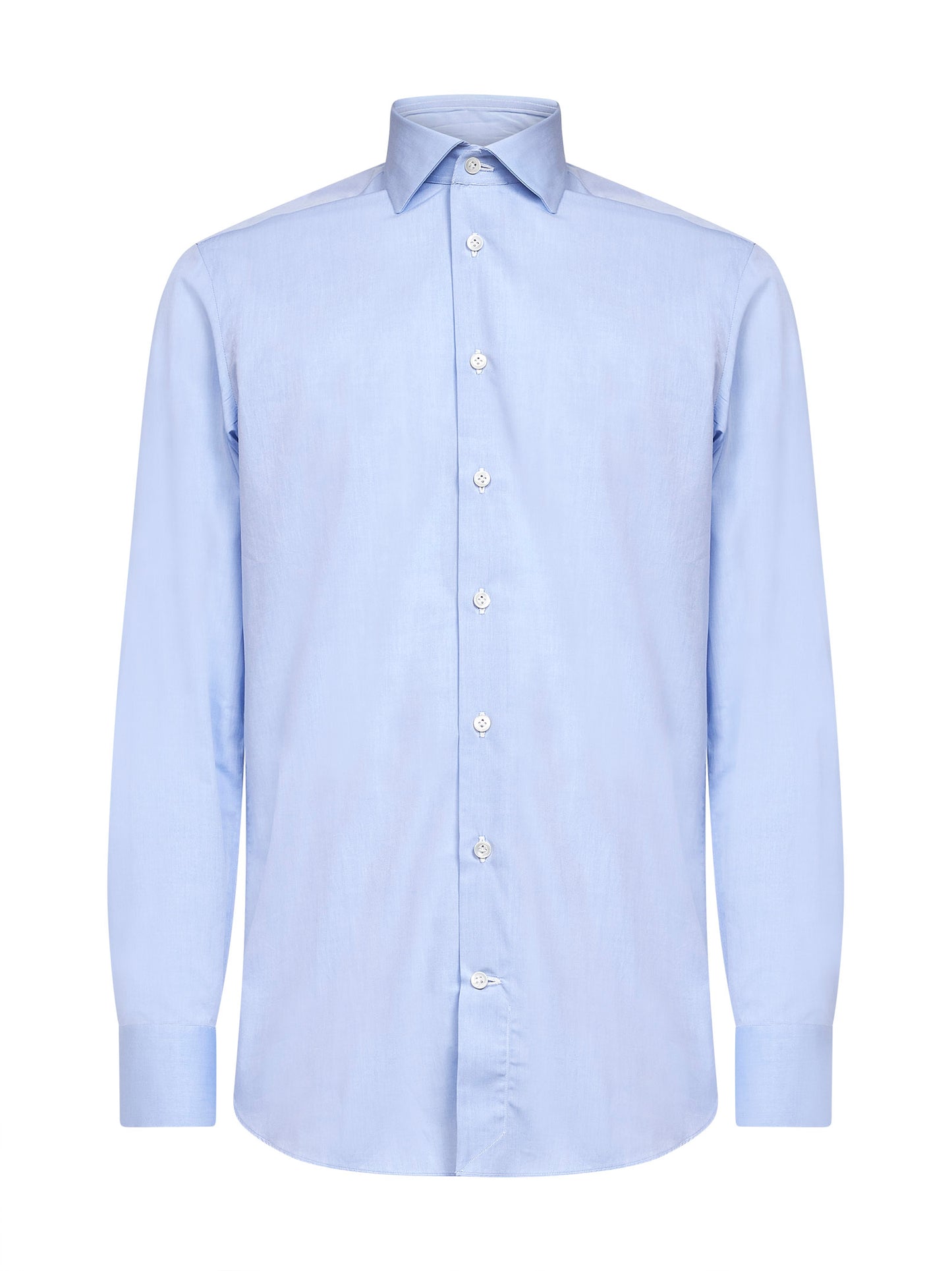 Light blue cotton poplin shirt