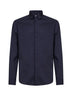 Dark navy stretch wool blend shirt