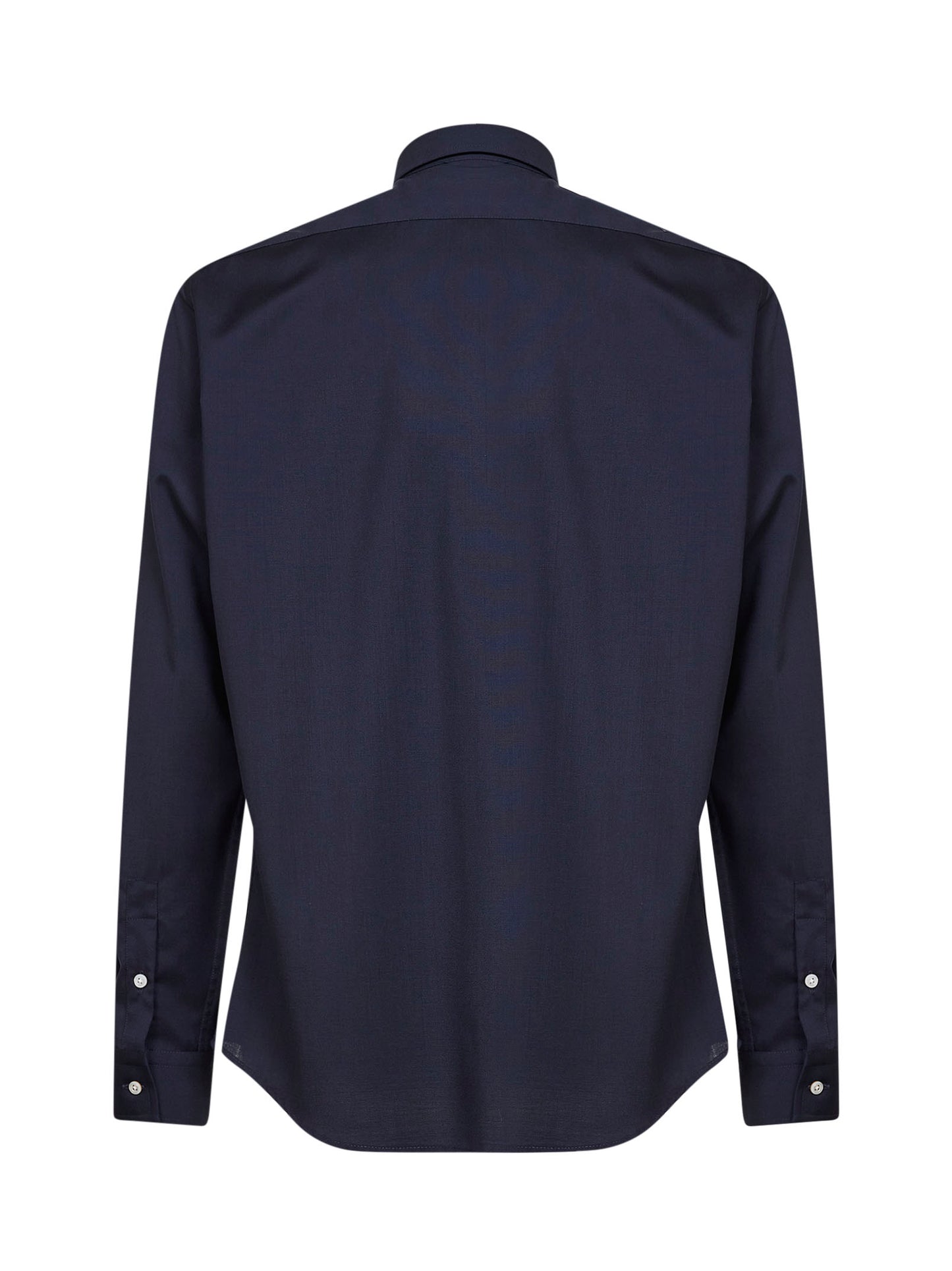 Dark navy stretch wool blend shirt