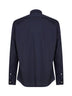 Dark navy stretch wool blend shirt