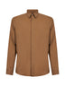 Camicia in misto lana stretch safari