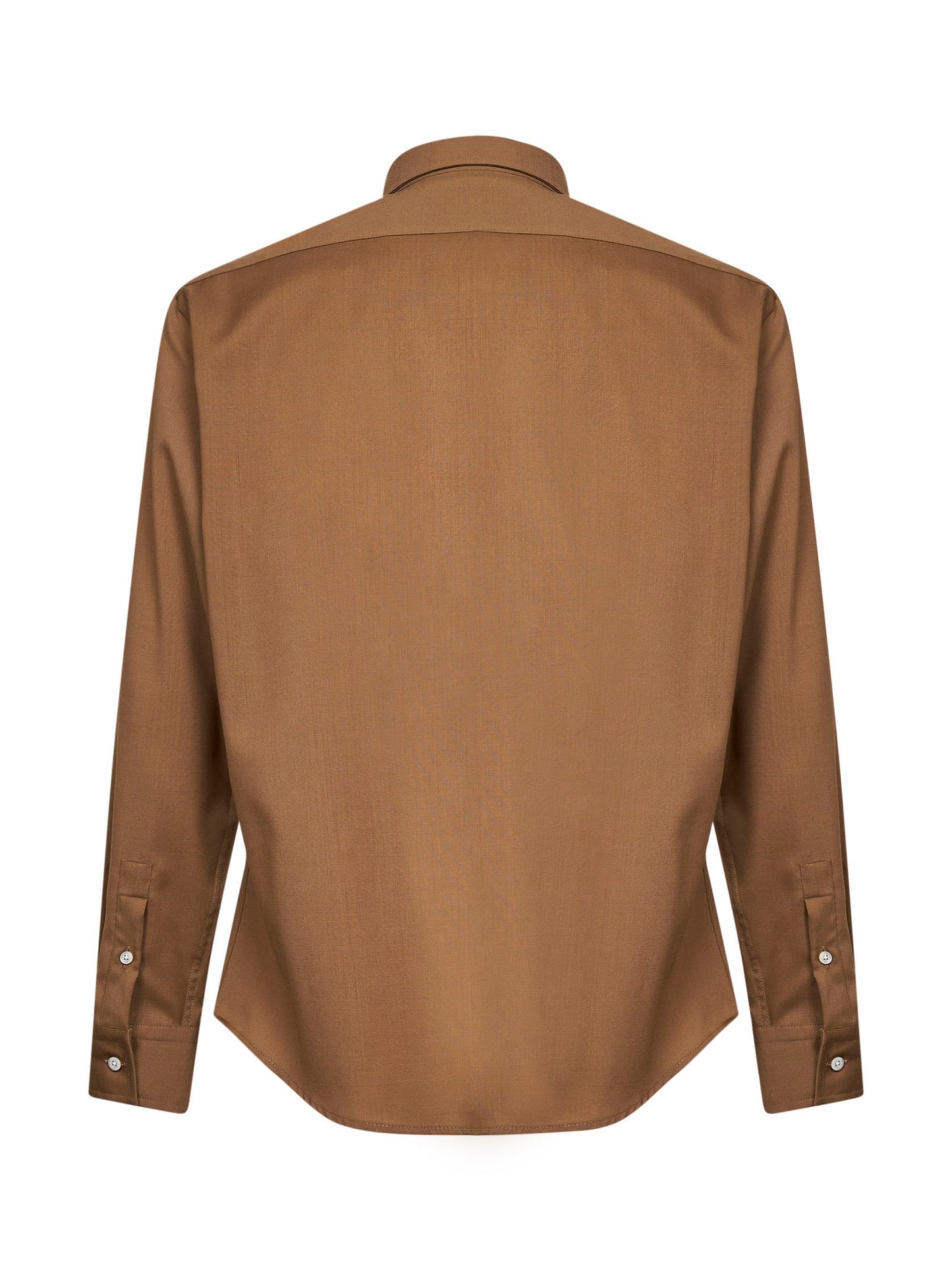 Camicia in misto lana stretch safari