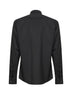 Charcoal stretch wool blend shirt