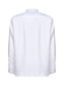 Camicia stile polo in lino bianco