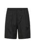 Charcoal stretch virgin wool blend shorts