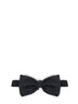 Papillon preannodato in gros grain nero